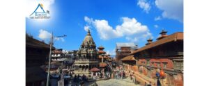 Scenic view with temples at Patan Durbar Square