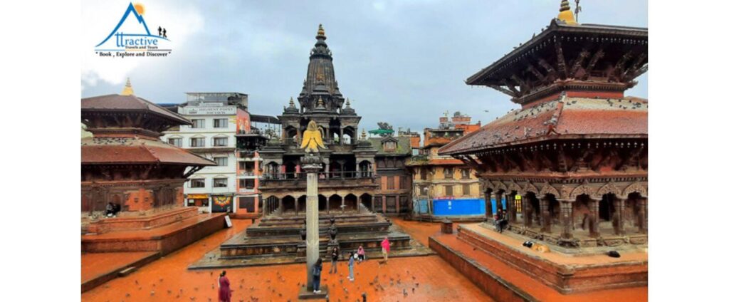 Scenic view with temples at Patan Durbar Square